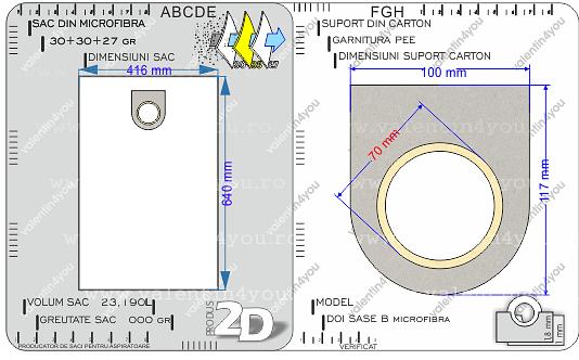 Detalii Sac pentru aspirator - Model 26b