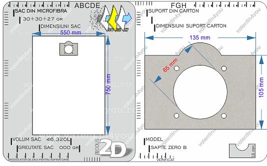 Detalii Sac pentru aspirator - Model 70b