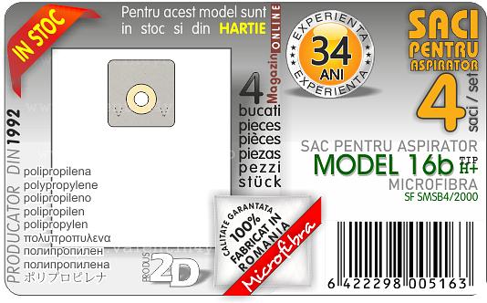 Sac pentru aspirator - Model 16b
