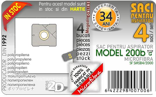 Sac pentru aspirator - Model 200b