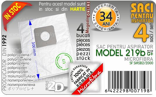 Sac pentru aspirator - Model 219b