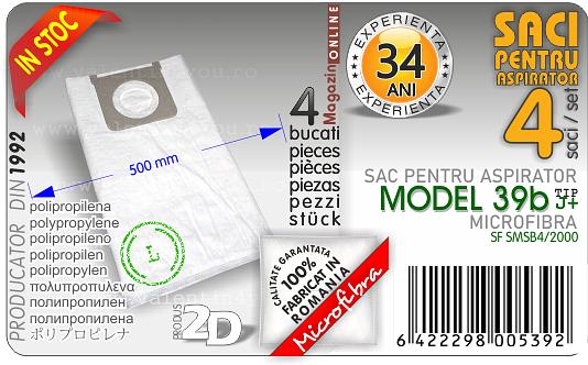 Sac pentru aspirator - Model 39b