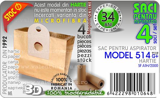 Sac pentru aspirator - Model 514