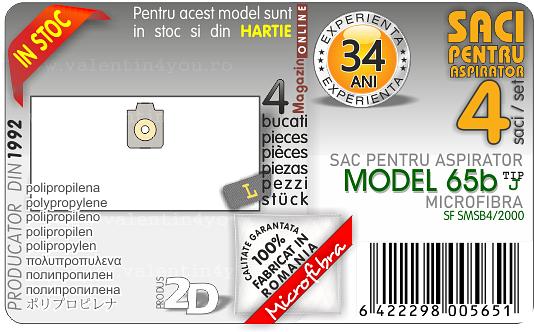Sac pentru aspirator - Model 65b